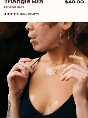 Black Triangle Mineral Bra - Women Intimates